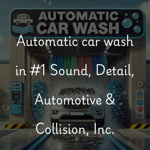 Automatic car wash in #1 Sound, Detail, Automotive & Collision, Inc.