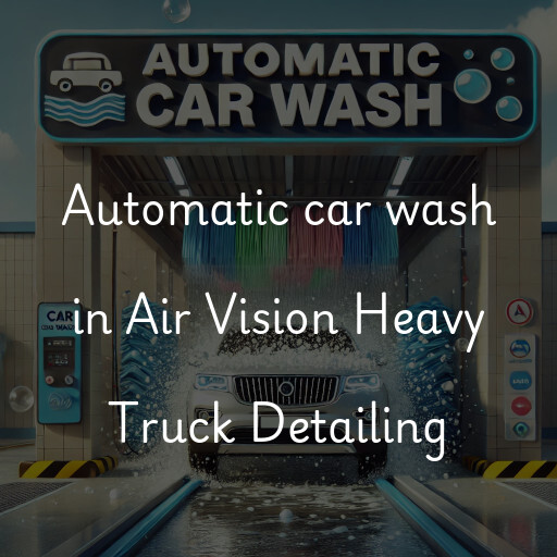 Automatic car wash in Air Vision Heavy Truck Detailing