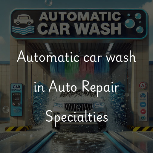 Automatic car wash in Auto Repair Specialties