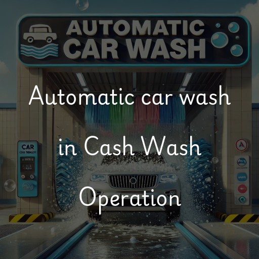 Automatic car wash in Cash Wash Operation