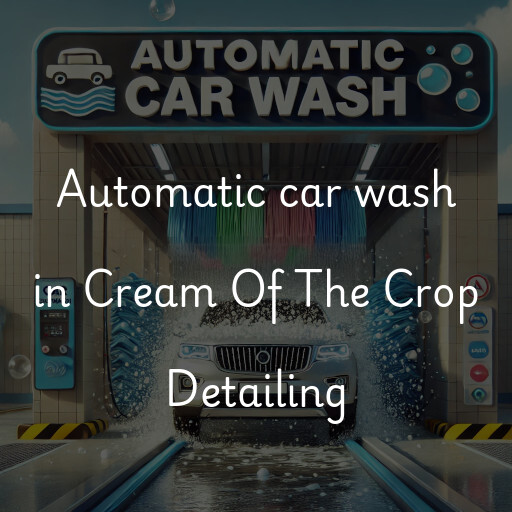 Automatic car wash in Cream Of The Crop Detailing