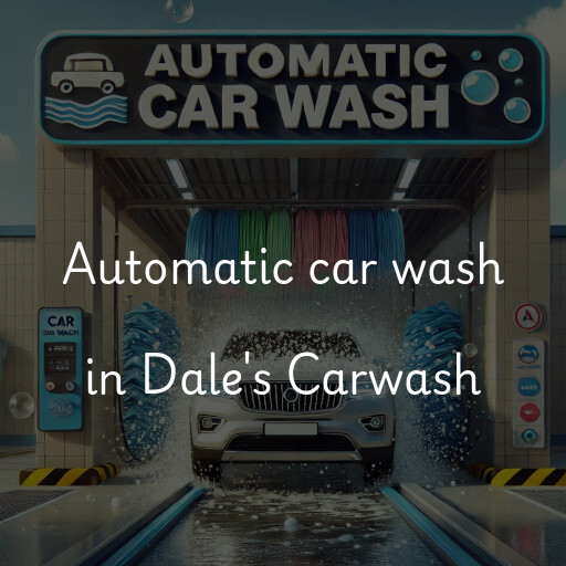 Automatic car wash in Dale's Carwash