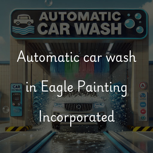 Automatic car wash in Eagle Painting Incorporated