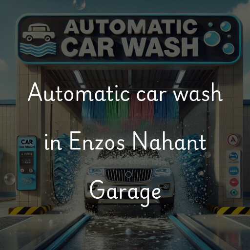 Automatic car wash in Enzos Nahant Garage