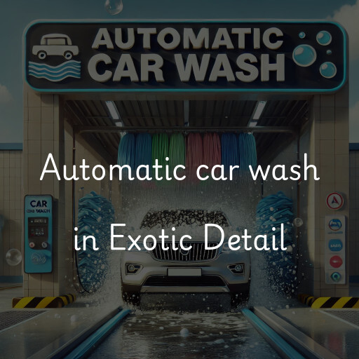 Automatic car wash in Exotic Detail