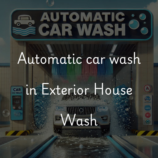 Automatic car wash in Exterior House Wash