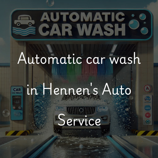 Automatic car wash in Hennen's Auto Service