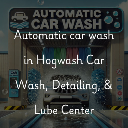 Automatic car wash in Hogwash Car Wash, Detailing, & Lube Center