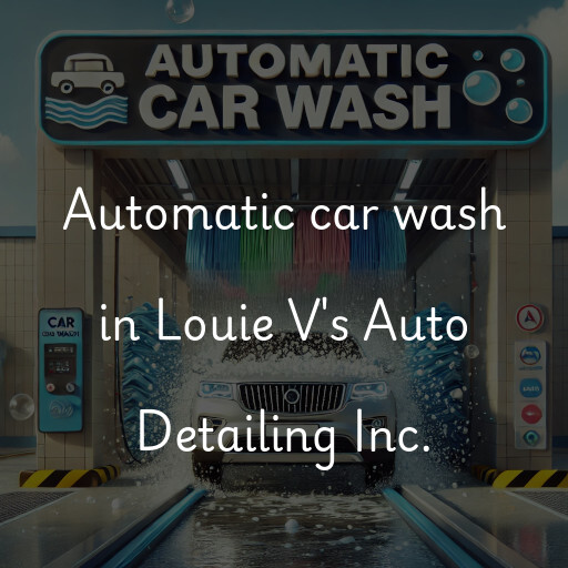 Automatic car wash in Louie V's Auto Detailing Inc.