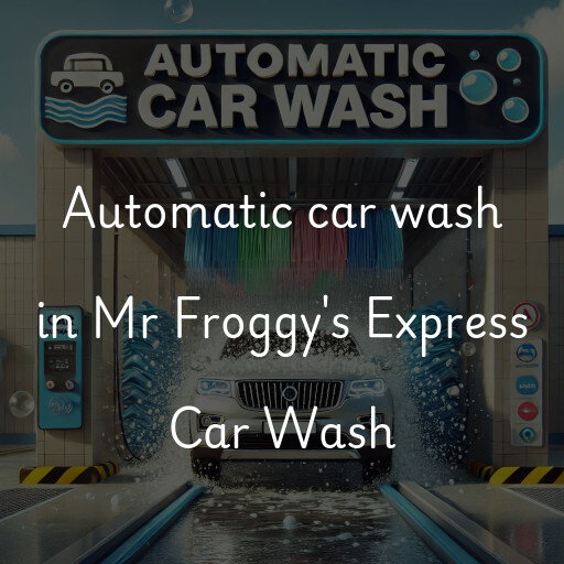 Automatic car wash in Mr Froggy's Express Car Wash