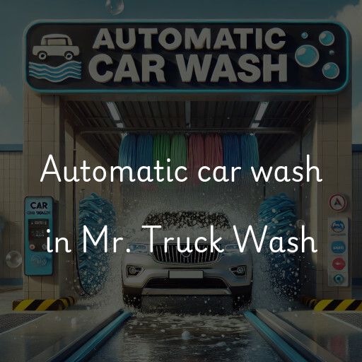 Automatic car wash in Mr. Truck Wash