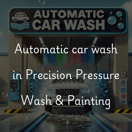 Automatic car wash in Precision Pressure Wash & Painting
