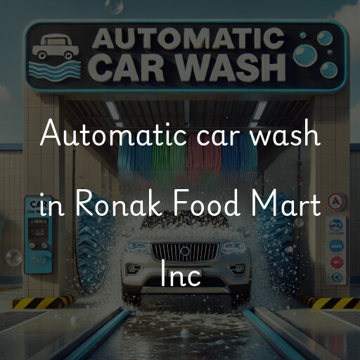 Automatic car wash in Ronak Food Mart Inc
