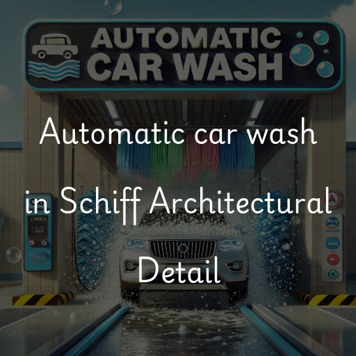Automatic car wash in Schiff Architectural Detail
