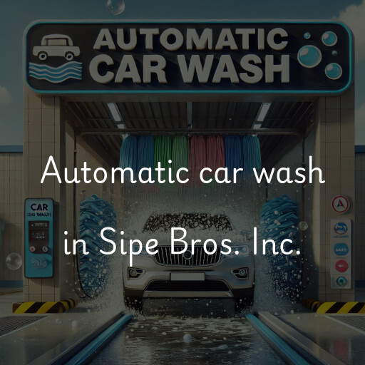 Automatic car wash in Sipe Bros. Inc.
