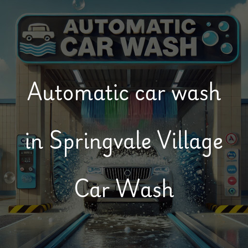 Automatic car wash in Springvale Village Car Wash
