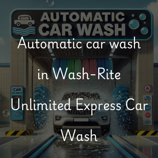 Automatic car wash in Wash-Rite Unlimited Express Car Wash
