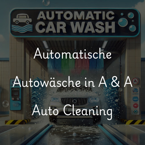Automatische Autowäsche in A & A Auto Cleaning