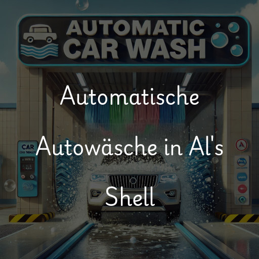 Automatische Autowäsche in Al's Shell