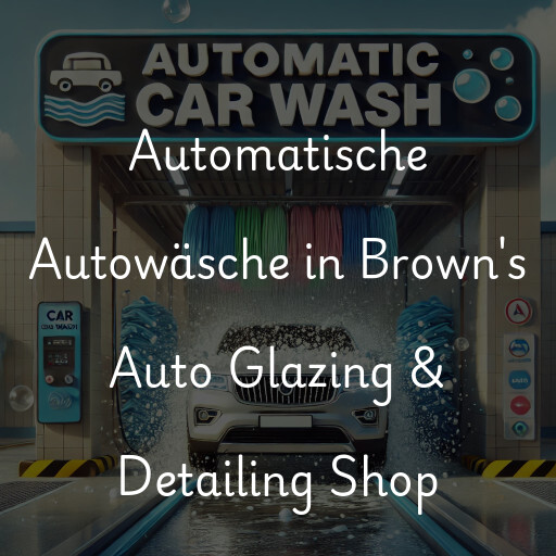 Automatische Autowäsche in Brown's Auto Glazing & Detailing Shop