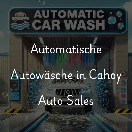 Lavado de autos en Cahoy Auto Sales
