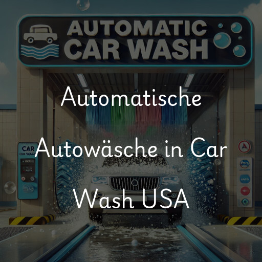 Automatische Autowäsche in Car Wash USA