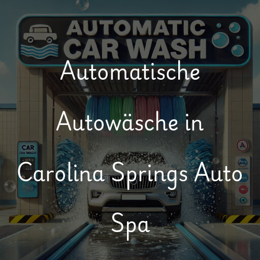 Lavado de autos en Carolina Springs Auto Spa