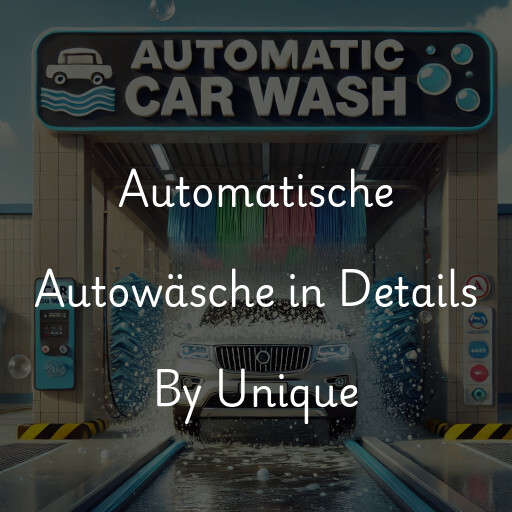 Automatische Autowäsche in Details By Unique