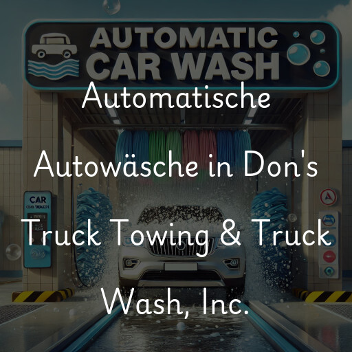 Lavado de autos en Don's Truck Towing & Truck Wash, Inc.