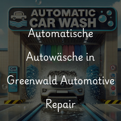 Automatische Autowäsche in Greenwald Automotive Repair