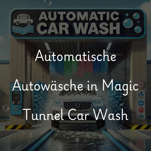 Automatische Autowäsche in Magic Tunnel Car Wash