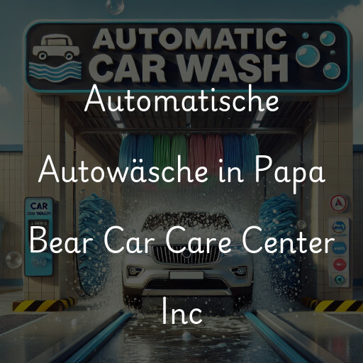 Lavado de autos en Papa Bear Car Care Center Inc