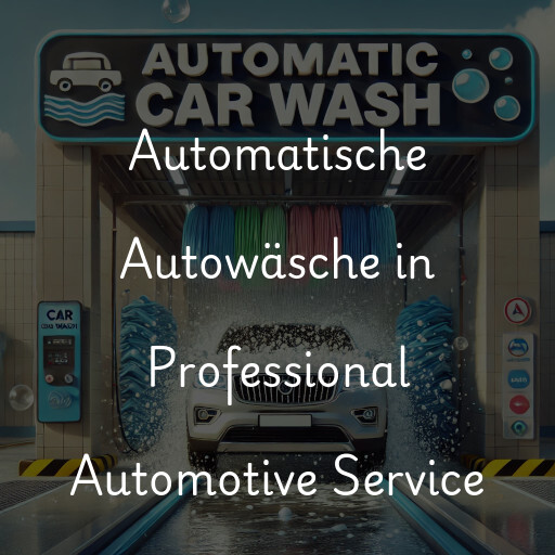 Automatische Autowäsche in Professional Automotive Service