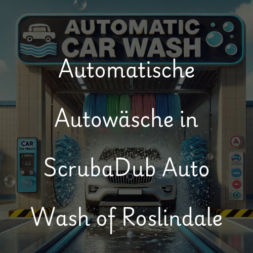 Automatische Autowäsche in ScrubaDub Auto Wash of Roslindale
