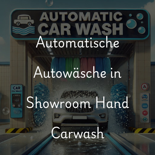 Automatische Autowäsche in Showroom Hand Carwash