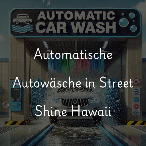 Automatische Autowäsche in Street Shine Hawaii