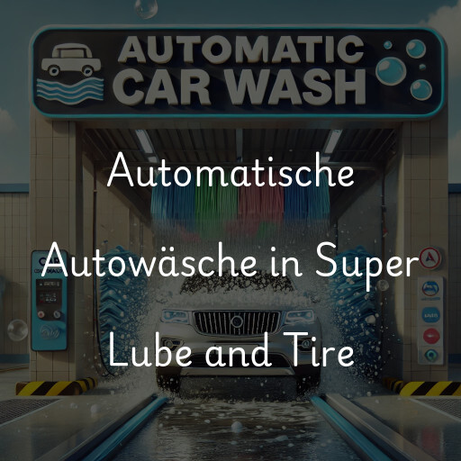 Automatische Autowäsche in Super Lube and Tire