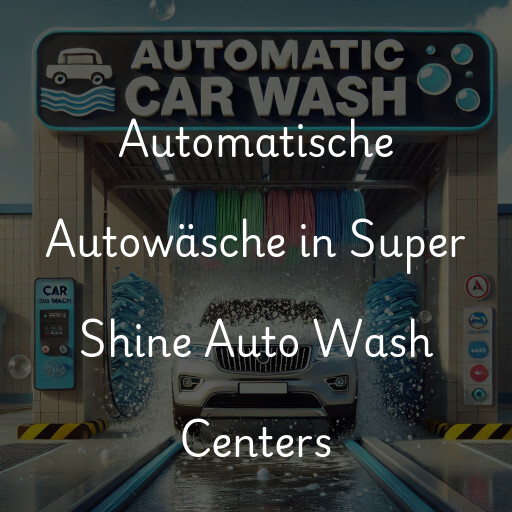 Automatische Autowäsche in Super Shine Auto Wash Centers