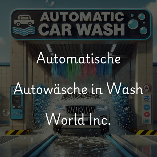 Automatische Autowäsche in Wash World Inc.