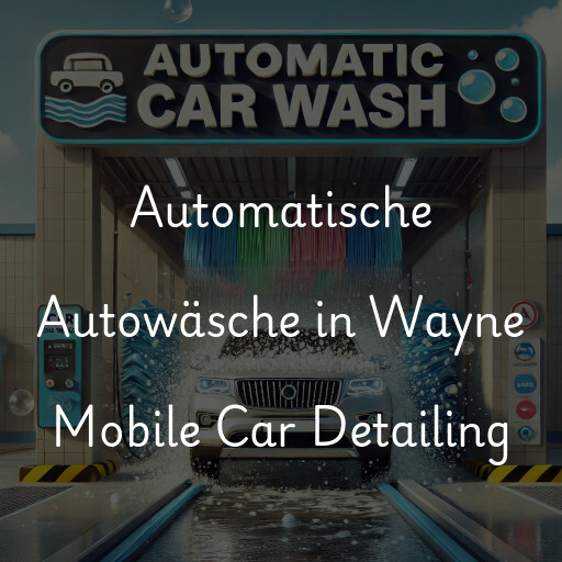 Automatische Autowäsche in Wayne Mobile Car Detailing