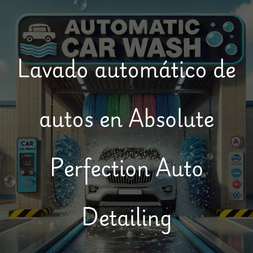 Lavado automático de autos en Absolute Perfection Auto Detailing