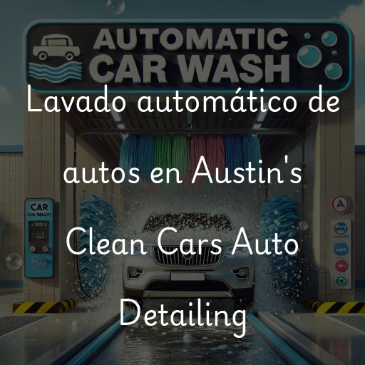 Lavado automático de autos en Austin's Clean Cars Auto Detailing