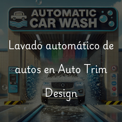 Lavado automático de autos en Auto Trim Design