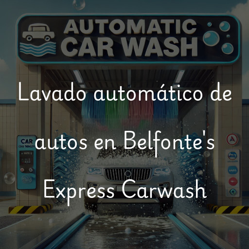 Lavado automático de autos en Belfonte's Express Carwash