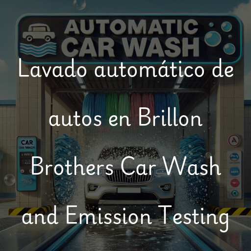 Lavado automático de autos en Brillon Brothers Car Wash and Emission Testing