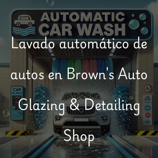 Lavado automático de autos en Brown's Auto Glazing & Detailing Shop