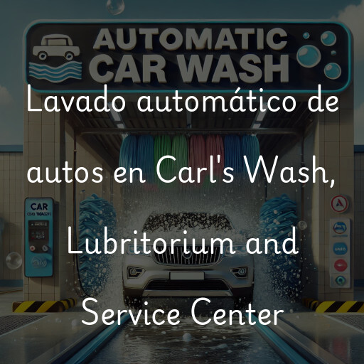Lavado automático de autos en Carl's Wash, Lubritorium and Service Center