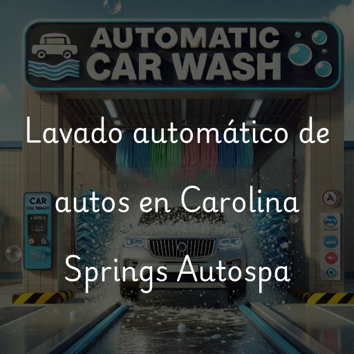 Lavado automático de autos en Carolina Springs Autospa