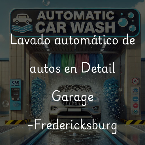Lavado automático de autos en Detail Garage -Fredericksburg