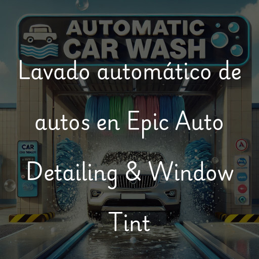 Lavado automático de autos en Epic Auto Detailing & Window Tint